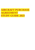 AIRCRAFT PURCHASE AGREEMENT STUDY GUIDE 2023