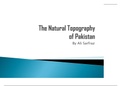 The National Topography of Pakistan (Chap 1 - Geography O levels)