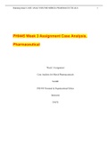  PHI445 Week 3 Assignment Case Analysis, Pharmaceutical