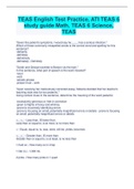 TEAS English Test Practice, ATI TEAS 6  study guide Math, TEAS 6 Science,  TEAS