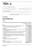 A-level MATHEMATICS Paper 3