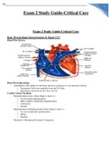 Exam 2 Study Guide-Critical Care