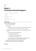 Samenvatting  Vennootschappen en rechtspersonenrecht (RGBUPRV006)