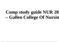 NUR 280 COMP Study Guide - Gallen College Of Nursing