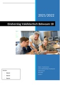 Vakdidactisch bekwaam 1b