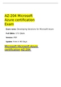 AZ-204 Microsoft Azure certification Exam 2023 with 100% correct answers