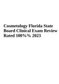 Florida Cosmetology, Clinical state Board Exam Rated A+ 2023