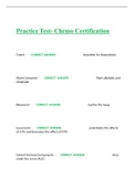 Practice Test- Chemo Certification