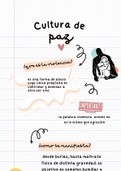 infografía de la cultura de paz compaginando con la violencia 