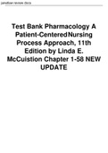 Test Bank Pharmacology A Patient-Centered Nursing Process Approach, 11th Edition by Linda E. McCuistion Chapter 1-58