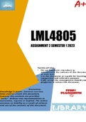 LML4805 ASSIGNMENT 2 SEMESTER 1 2023