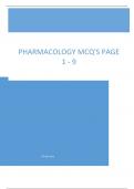 Pharmacology mcq's page 1 - 9