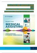 TEST BANK For Medical Assisting Administrative & Clinical Competencies (MindTap Course List) 9th Edition by Michelle Blesi, Verified Chapters 1 - 58, Complete Newest Version