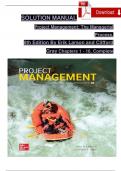 Solution Manual for Project Management: The Managerial Process, 8th Edition By Erik Larson and Clifford Gray, Verified Chapters 1 - 16, Complete Newest Version