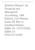 Solution Manual for  Financial and  Managerial  Accounting, 14th  Edition,