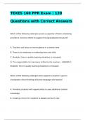 TEXES 160 PPR Exam | 128 Questions with Correct Answers