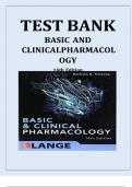 TEST BANK For Basic and Clinical Pharmacology, 14th Edition by Bertram G. Katzung, Verified Chapters 1 - 66, Complete 2024-2025.