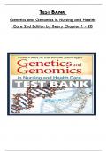 Test Bank For Genetics and Genomics in Nursing and Health Care 2nd Edition by Beery, Consists Of 20 Complete Chapters, ISBN: 978-0803660830