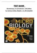 Test Bank For Microbiology: An Introduction 14th Edition by Tortora, Funke, Consists Of 28 Complete Chapters, ISBN: 978-0137941612