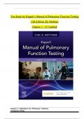 TEST BANK For Ruppel’s Manual of Pulmonary Function Testing, 12th Edition, By Mottram, Chapters 1 - 13 Updated Newest Version 2024-2025.