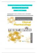 TEST BANK For Introductory Clinical Pharmacology, 12th Edition By Susan Ford, All 1-54Chapters Covered ,Latest Edition ISBN 9781975172824