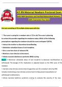 ATI RN Maternal Newborn Proctored Exam (2023 / 2024) with Questions and Verified Rationalized Answers, 100% Passing Score Guarantee