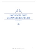 Hoorcolleges: gezondheidsrecht