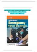 Nancy Caroline’s Emergency Care in the Streets, 9th Edition TEST BANK by Nancy Caroline, Verified Chapters 1 - 53, Complete Newest Version 2024-2025.