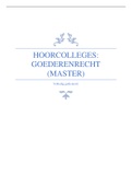 Hoorcolleges: goederenrecht