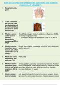 NURS 602 (RESPIRATORY ASSESSMENT) QUESTIONS AND ANSWERS  CHAMBERLAIN UNIVERSITY. 