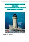 Solution Manual for Managerial Accounting, 18th Edition By Ray Garrison, Eric Noreen and Peter Brewer, All 1-16 Chapters Covered ,Latest Edition 