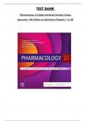 Test Bank For Pharmacology A Patient-Centered Nursing Process Approach, 10th Edition by McCuistion, Consists Of 58 Complete Chapters, ISBN: 978-0323642477