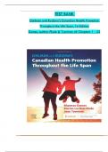 TEST BANK - Edelman and Kudzma-s Canadian Health Promotion Throughout the Life Span, 1st Edition by Dames & Tyerman, All 1-25 Chapters Covered ,Latest Edition 2024-2025