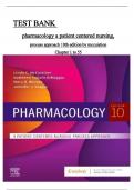 Pharmacology: A Patient-Centered Nursing Process Approach, 10th Edition TEST BANK by MCCUISTION All the chapters ISBN:9781416029359