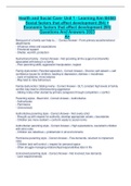 Health and Social Care- Unit 1 - Learning Aim B4/B5 Social factors that affect development (B4) +  Economic factors that affect development (B5) Questions And Answers 2023 A+