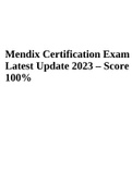 Mendix Certification Exam Latest Update 2023 – Score 100%, Mendix Intermediate Exam - Questions and Answers Latest Update 2023 – Rated A+, Mendix Certification – Questions and Answers Rated 100% Latest 2023/2024, Mendix- Rapid Developer, Mendix- Rapid Dev