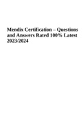 Mendix Certification | Questions and Answers | Complete Rated A+ Latest 2023/2024