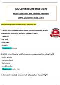 ISA Arborist Certification Test Study Guide Questions and Verified Answers (2024 / 2025), 100% Passing Score Guarantee