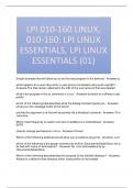 LPI 010-160 LINUX, 010-160- LPI LINUX ESSENTIALS, LPI LINUX ESSENTIALS (01)