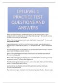 LPI LEVEL 1 PRACTICE TEST QUESTIONS AND ANSWERS