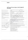 AICE Travel & Tourism Paper -1 WITH 100- CORRECT ANSWERS