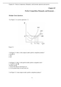 Chapter 05 - Perfect Competition, Monopoly, and Economic question and answers