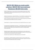 MGCR 382 Midterm study guide solution (MGCR 382 International Business) McGill University