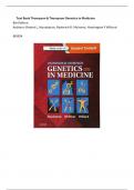 Test Bank Thompson & Thompson Genetics in Medicine 8th Edition Authors Robert L. Nussbaum, Roderick R. McInnes, Huntington F Willard.