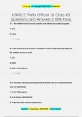 USNSCC Petty Officer 1st Class #5 Questions and Answers (100% Pass)