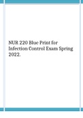 NUR 220 Blue Print for Infection Control Exam Spring Latest. 