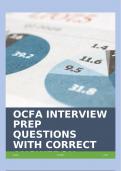 OCFA INTERVIEW PREP QUESTIONS WITH CORRECT ANSWERS!!