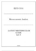 ECO 5114 (Microeconomic Analysis) Latest Midterm Exam Guide 2024