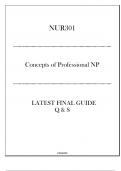 NUR301 (Concepts of Professional NP) Latest Final Guide 2024