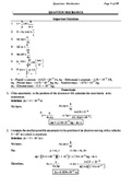 Quantum Mechanics Numericals